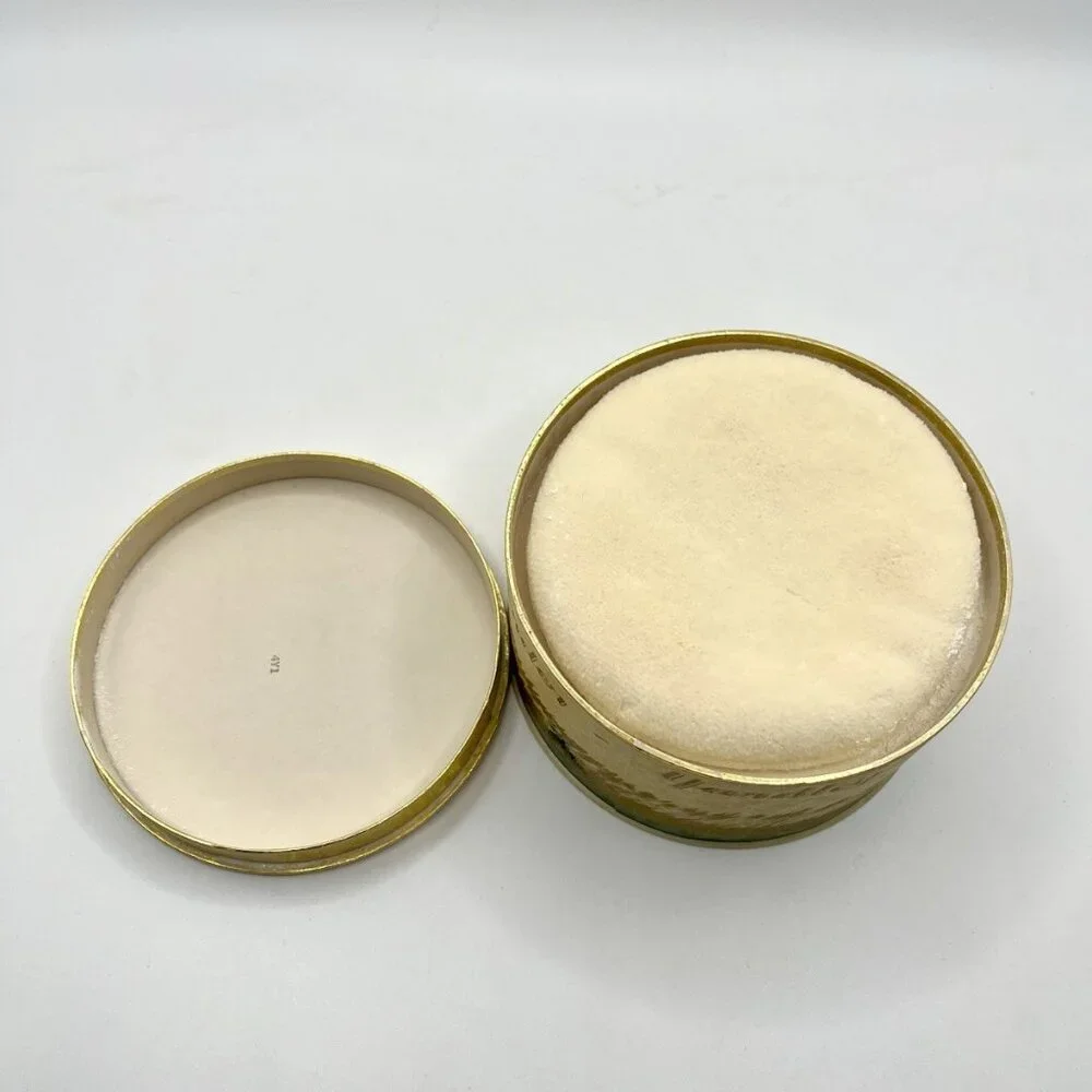 Vintage Yardley English Lavender Dusting Powder Tin Round Metal London Paris